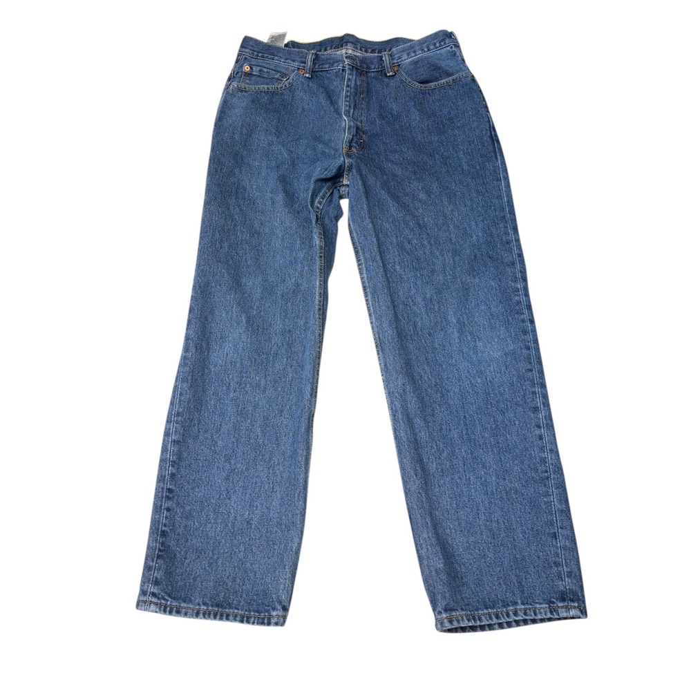 Levi Strauss 550 Mens W36 L30 Relaxed Fit Blue Denim Jeans Pants